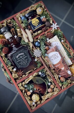 Weihnachtskiste mit Jack Daniels