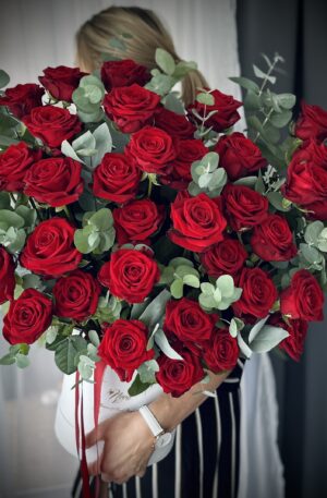 Rote Rosenbox Porta Nova 39st