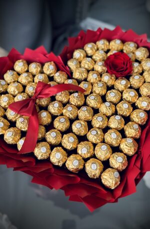 Rocher rotes Herz mit Infinity