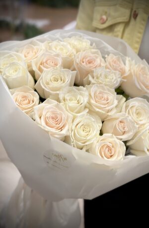 Rosen weiß-beige Caroline Playa 20st