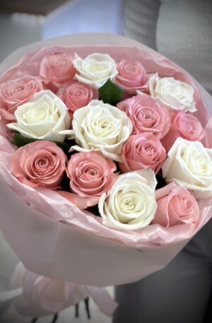 Rosen rosa-weiß Sweet Playa 15st
