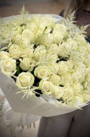 Weiße Rosen Avalanche Astil 50st
