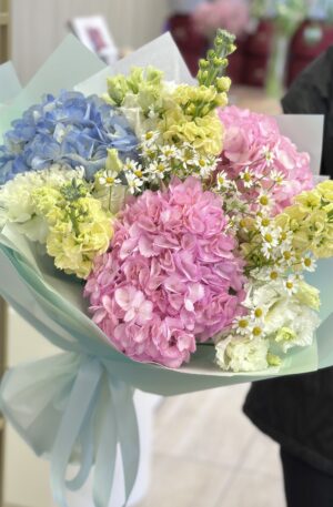 Bunt Hortensie-Matti