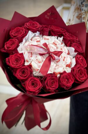 Edel Rosen rund mit Raffaello