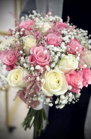 Brautstrauß Rosa-Weiß Asti