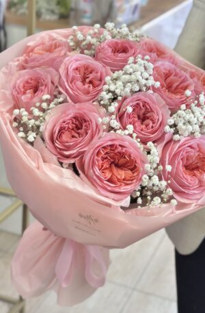 Pink Expression mit Schleierkraut 13 St