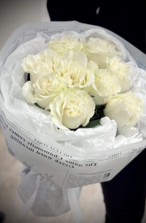 Weiße Rosen Mondial 9st