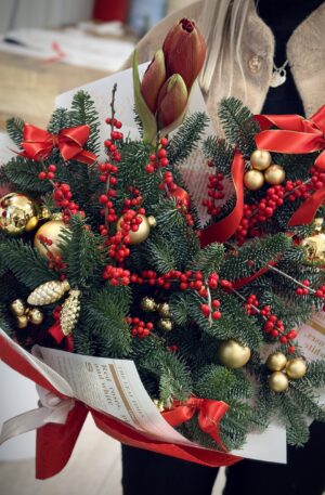 Amaryllis Weihnachtsstrauß