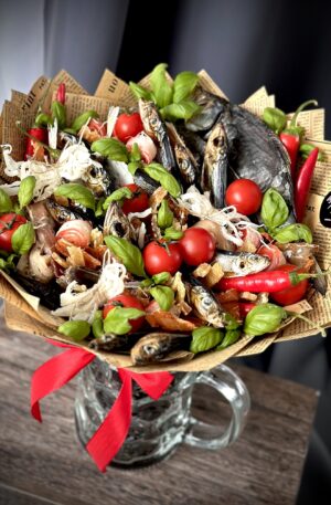 Fisch Strauß auf Bächer