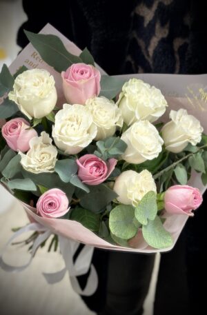 Rosen rosa-weiß Heidi-Mondial 13st