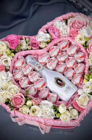 Raffa Herz Box in Herz in rosa